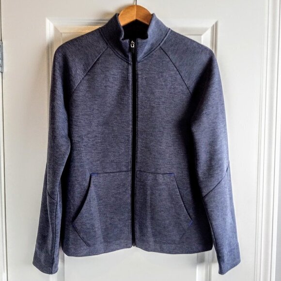 Banana Republic Slate Blue Grey Full Zip LS Sweater - Picture 1 of 4